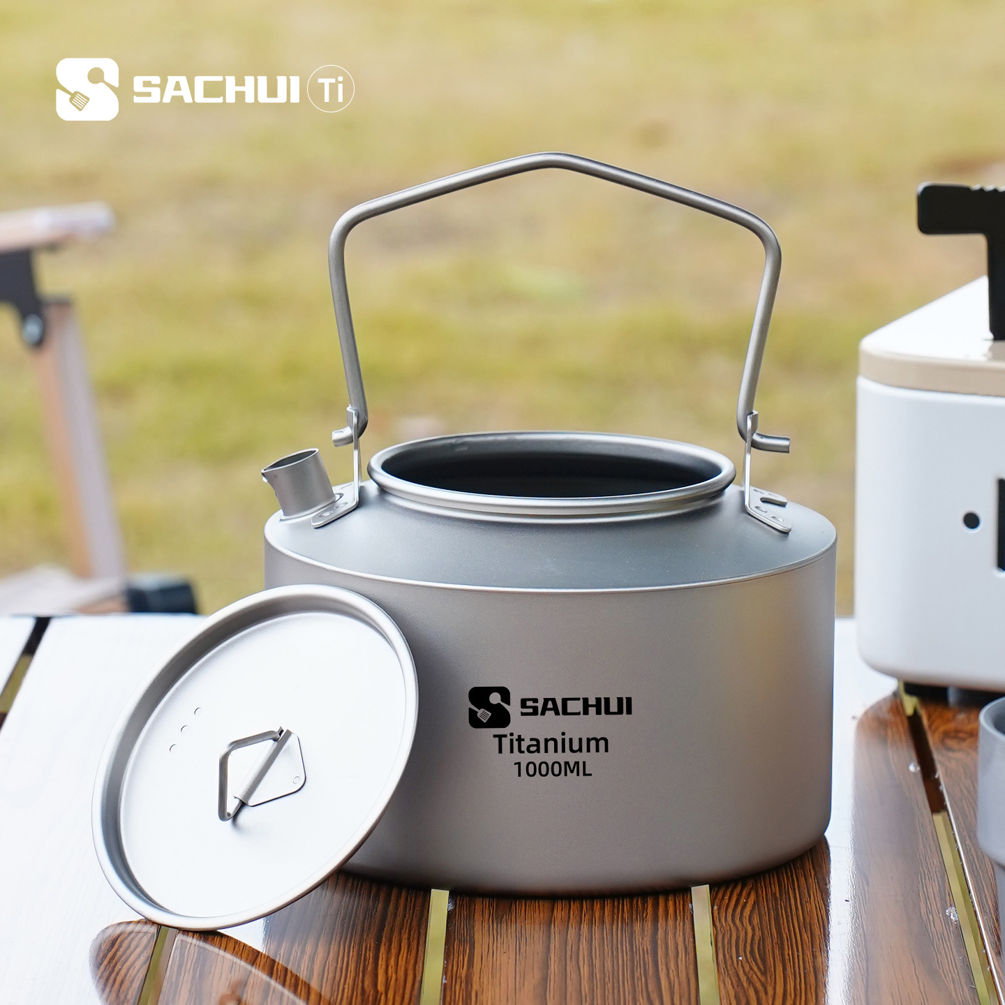 Coffee Equipment Camping - 1000ML Pure Titanium Kettle Outdoor Ultralight
