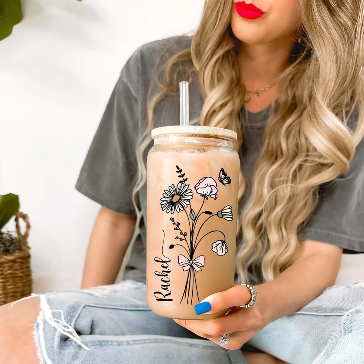 Customized Cute Cup Bottle Wit - Coffee Equipment Camping review and price