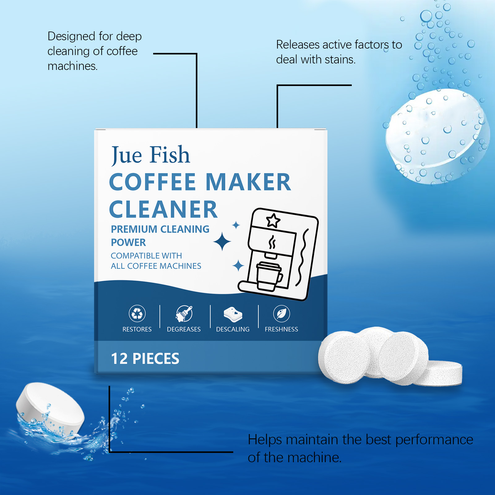 Coffee Machine Cleaning Tablet - Backflush Tablet Cleaner review and price