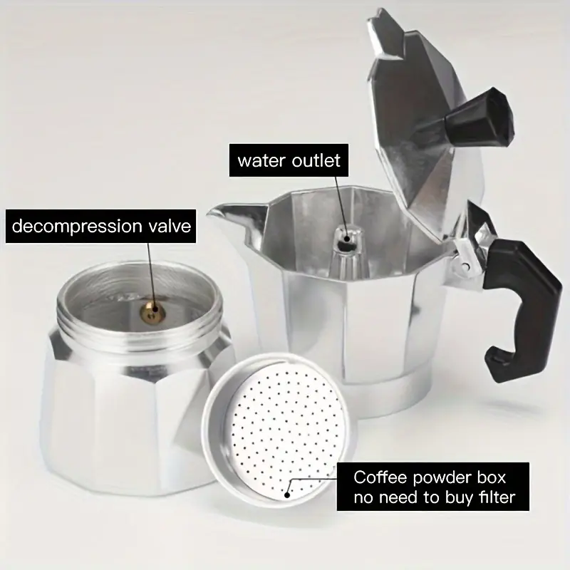 Classic Aluminum Moka Pot 50-3 - Coffee Equipment Camping review and price