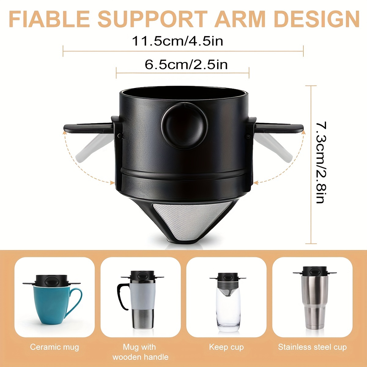 Coffee Filter Cup Portable Reu - Coffee Equipment Camping review and price